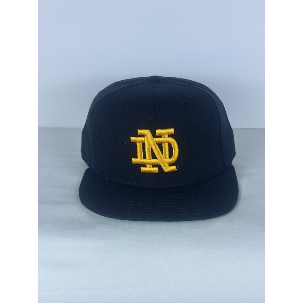 Vintage 90's Notre Dame New Era 5950 Pro Model Fitted Hat Size 7 1/8 Deadstock